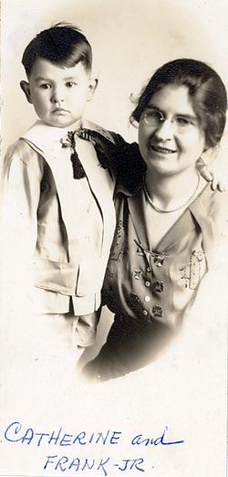 Catherine Miller and Frank Jr.